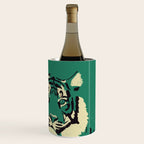 Majestic Tiger - Bold Wildcat Design with Teal Background Wine Chiller Gallery Image 3