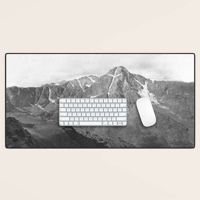 William Henry Jackson Photo The Mount Of The Holy Cross Desk Mat Gallery Image 1
