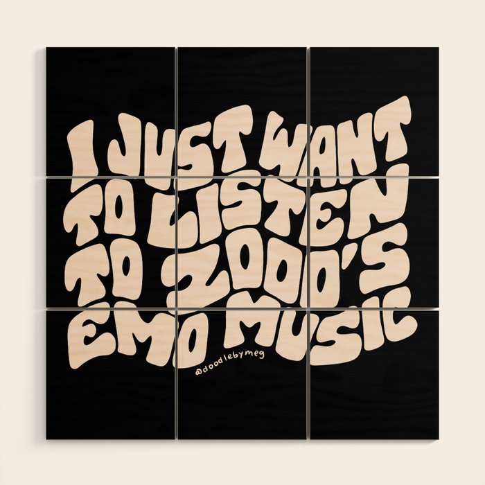 Emo Music Wood Wall Art Gallery Image 1