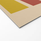Nelson Blocks - Midcentury Modern Geometric in Mid Century Mod Mustard, Olive, Teal, Orange, Beige Welcome Mat Gallery Image 2