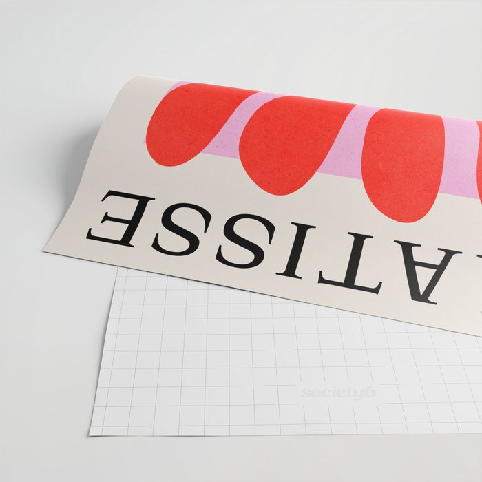 Coral & Lavender: Matisse Paper Leaf Cutouts 01 Wrapping Paper Gallery Image 2