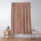 Modern Minimalism Terracotta Lines Geometric Art Window Curtain Gallery Image 5