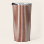 Modern Minimalism Terracotta Lines Geometric Art Travel Mug Gallery Image 3