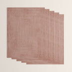 Modern Minimalism Terracotta Lines Geometric Art Wrapping Paper Gallery Image 3
