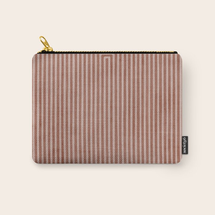 Modern Minimalism Terracotta Lines Geometric Art Carry All Pouch Gallery Image 1