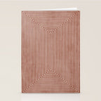 Modern Minimalism Terracotta Lines Geometric Art Stationery Card Gallery Image 2