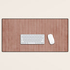 Modern Minimalism Terracotta Lines Geometric Art Desk Mat Gallery Image 1