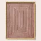 Modern Minimalism Terracotta Lines Geometric Art Serving Tray Gallery Image 1