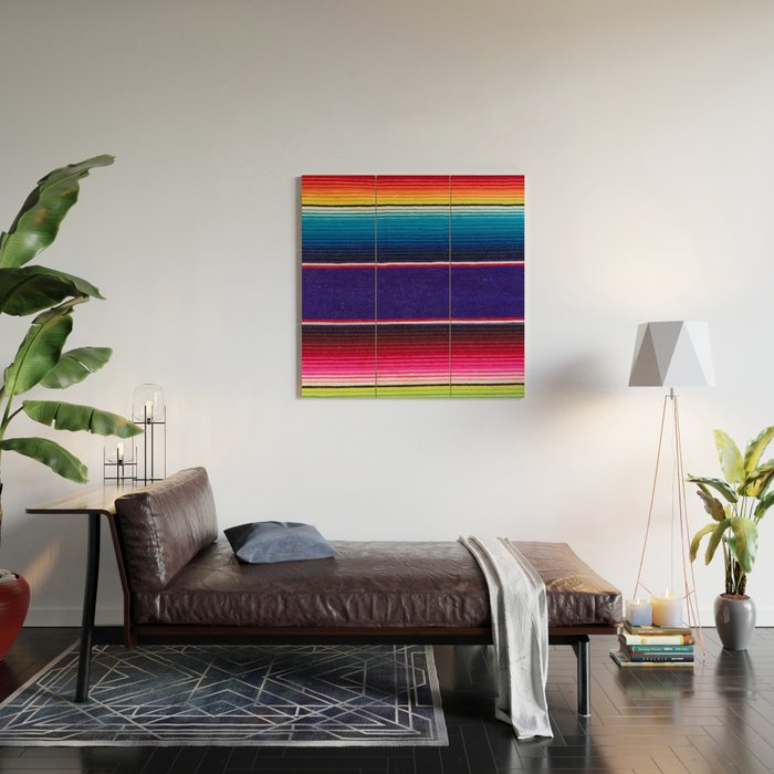 Serape of Mexico Wood Wall Art Gallery Image 2