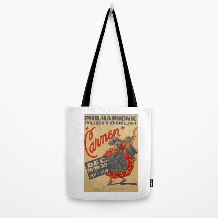 Vintage travel poster opera carmen Tote Bag Gallery Image 2