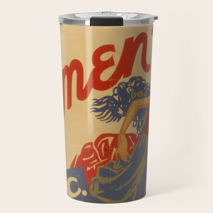 Vintage travel poster opera carmen Travel Mug Gallery Image 1