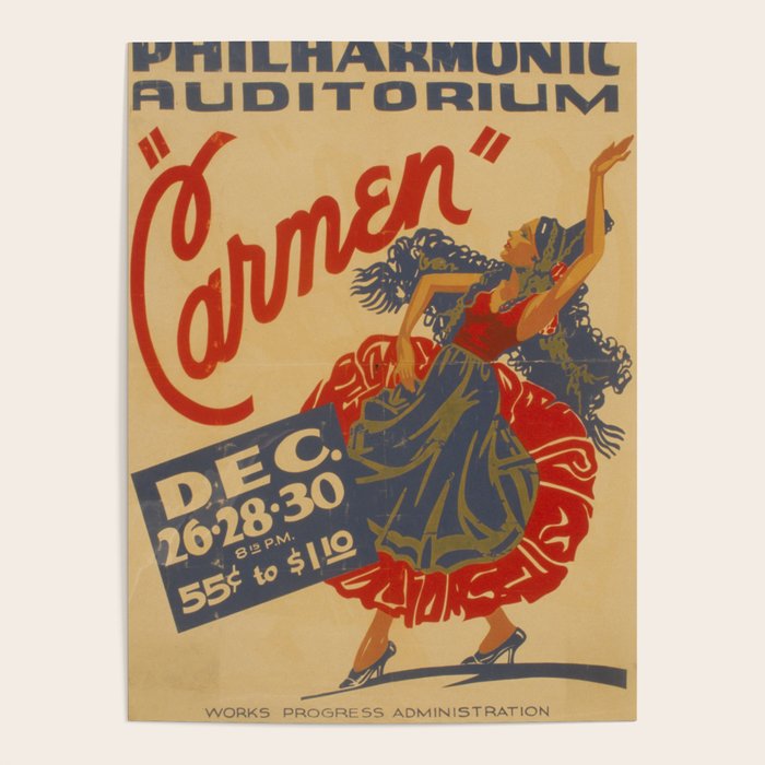 Vintage travel poster opera carmen Poster Gallery Image 4