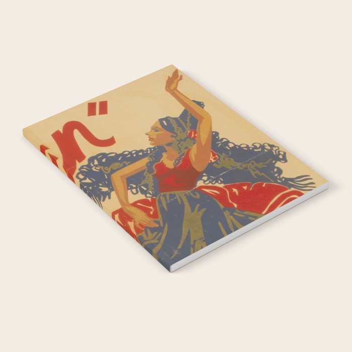 Vintage travel poster opera carmen Notebook Gallery Image 2