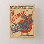 Vintage travel poster opera carmen Mini Art Print Gallery Image 1