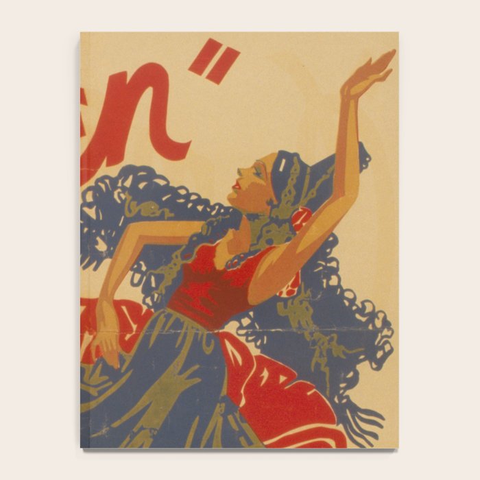 Vintage travel poster opera carmen Notebook Gallery Image 4