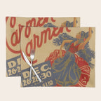 Vintage travel poster opera carmen Placemat Gallery Image 1