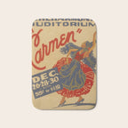 Vintage travel poster opera carmen Bath Mat Gallery Image 1