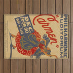 Vintage travel poster opera carmen Outdoor Rug Gallery Image 1