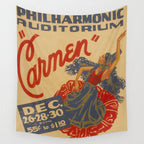 Vintage travel poster opera carmen Wall Tapestry Gallery Image 4