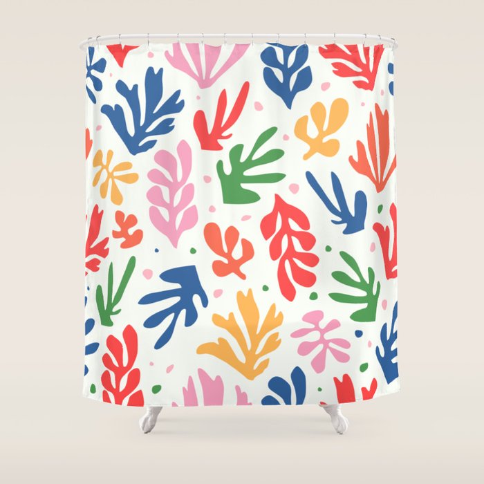 Nature Leaf Cut Outs | Henri Matisse Series Shower Curtain Gallery Image 1