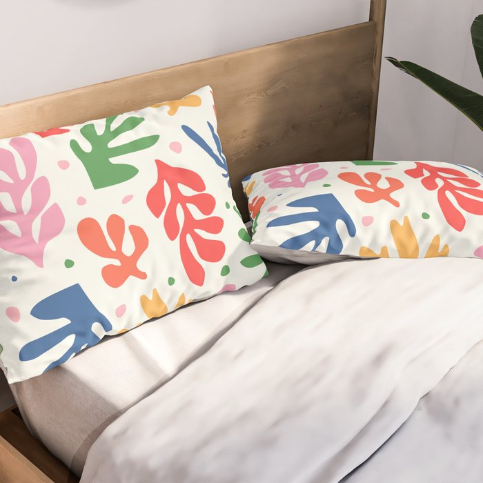 Nature Leaf Cut Outs | Henri Matisse Series Pillow Sham Gallery Image 2