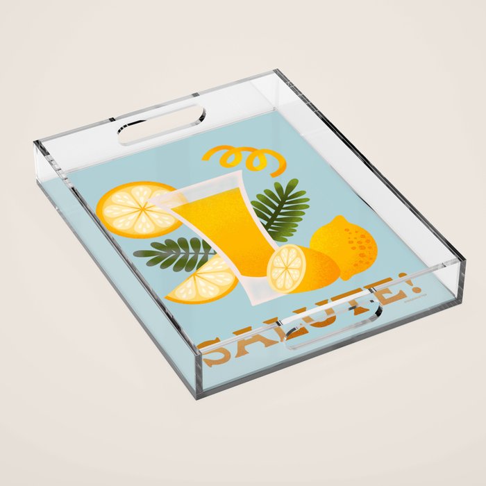 Limocello - Amalfi Coast Cocktails Acrylic Tray Gallery Image 1