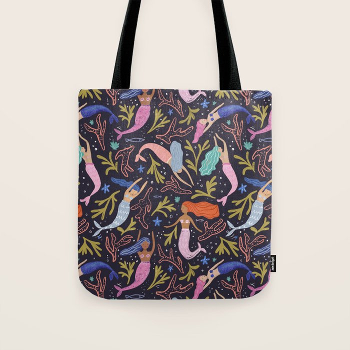 Mermaids pattern  Tote Bag Gallery Image 1