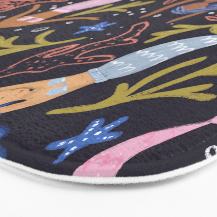 Mermaids pattern  Bath Mat Gallery Image 3