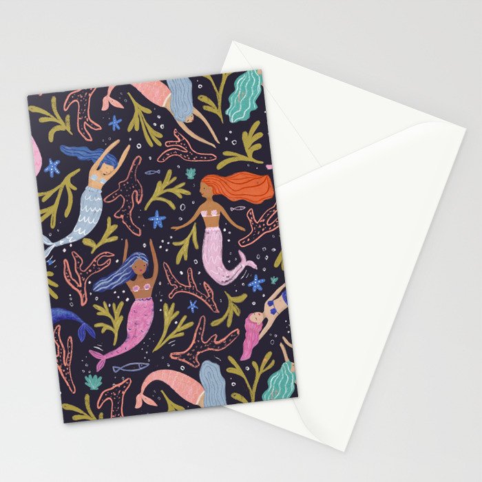 Mermaids pattern  Stationery Card Gallery Image 2