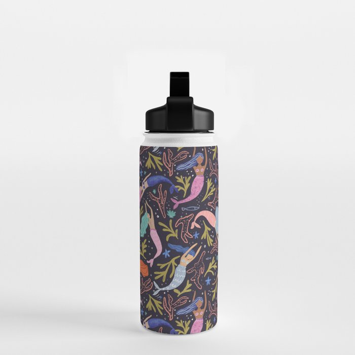 Mermaids pattern  Water Bottle Gallery Image 2