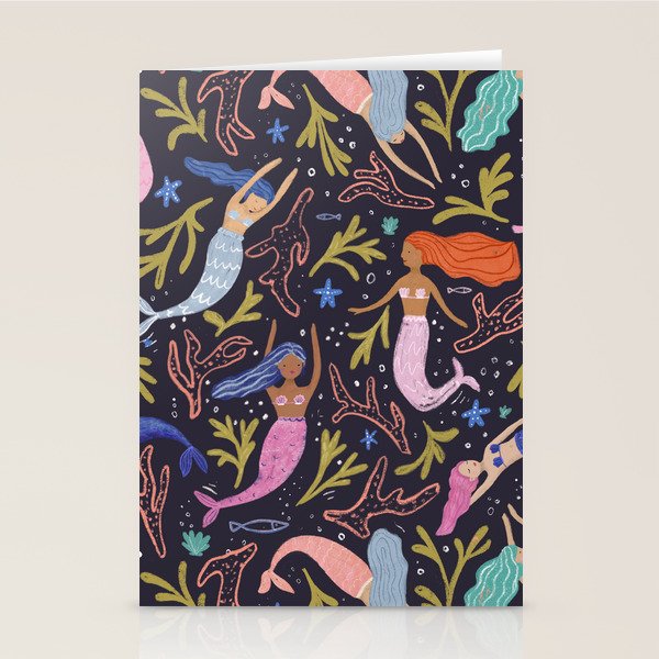 Mermaids pattern  Stationery Card Gallery Image 2