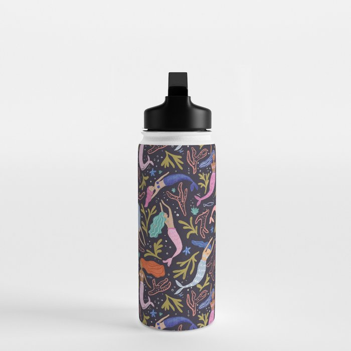 Mermaids pattern  Water Bottle Gallery Image 3