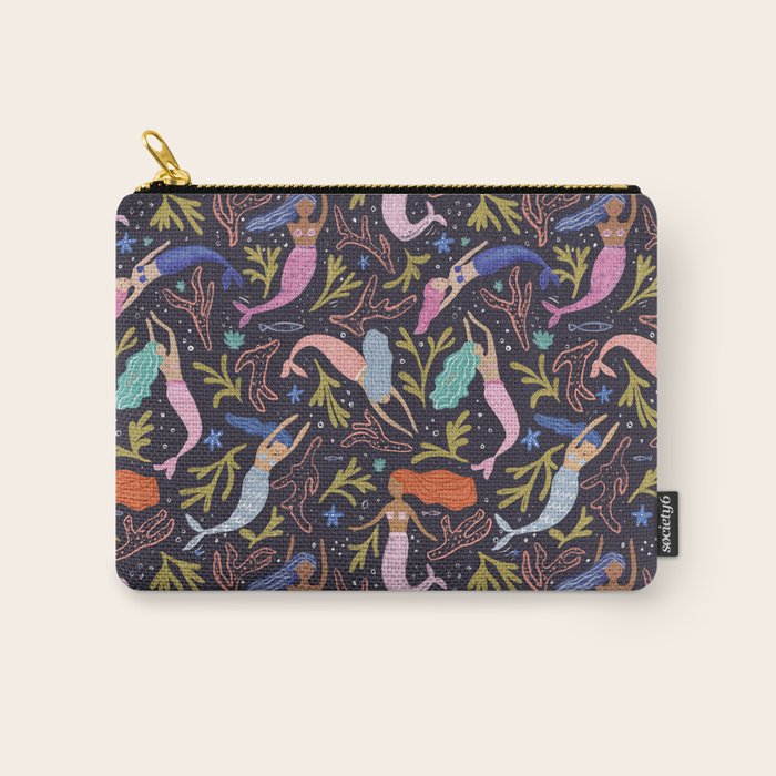 Mermaids pattern  Carry All Pouch Gallery Image 1