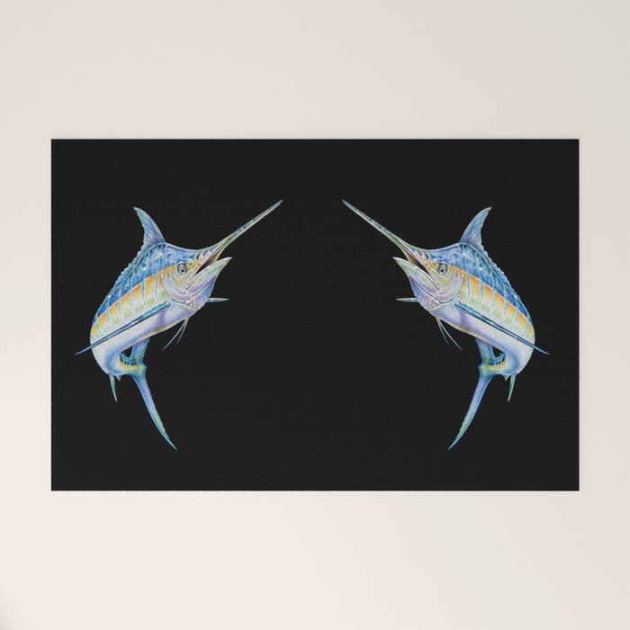 Blue Marlin Welcome Mat Gallery Image 1