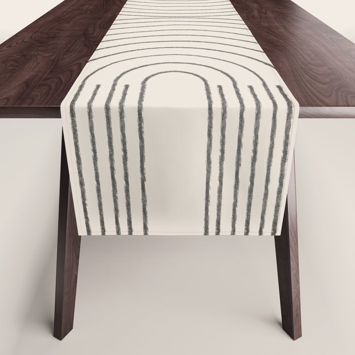 Minimal Line, Arch Modern Table Runner Gallery Image 1