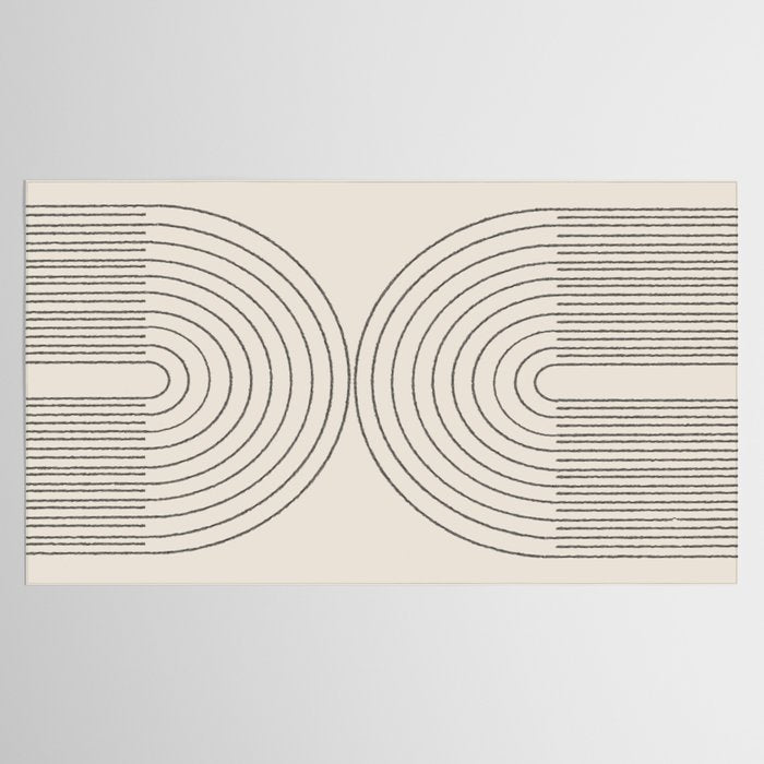 Minimal Line, Arch Modern Tablecloth Gallery Image 2