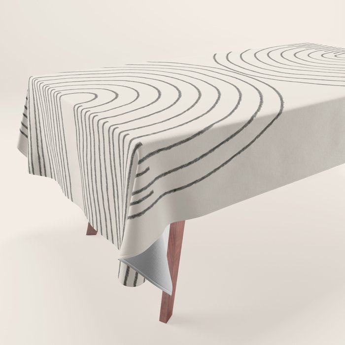 Minimal Line, Arch Modern Tablecloth Gallery Image 1