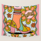 Aquarius Groovy Boot Wall Tapestry Gallery Image 4