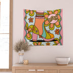 Aquarius Groovy Boot Wall Tapestry Gallery Image 2