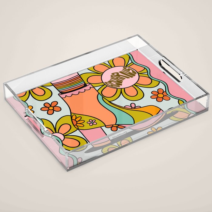 Aquarius Groovy Boot Acrylic Tray Gallery Image 1