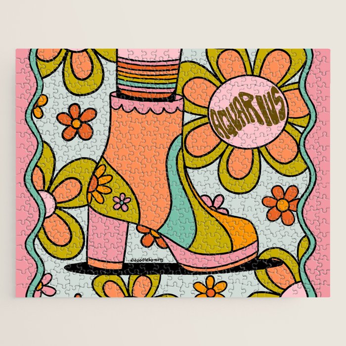 Aquarius Groovy Boot Jigsaw Puzzle Gallery Image 1