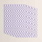 Lilac and white checkered Wrapping Paper Gallery Image 3