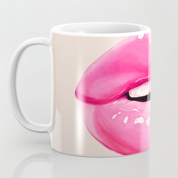Fashion pink lips I Coffee Mug Gallery Image 3