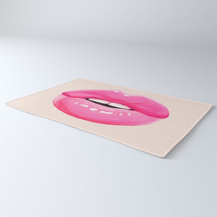 Fashion pink lips I Rug Gallery Image 3