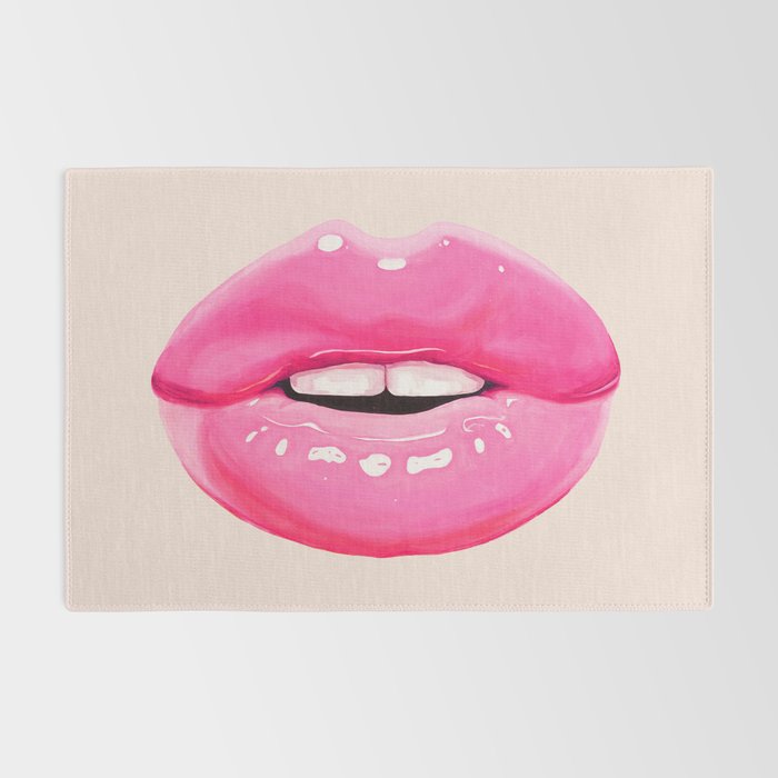 Fashion pink lips I Rug Gallery Image 2