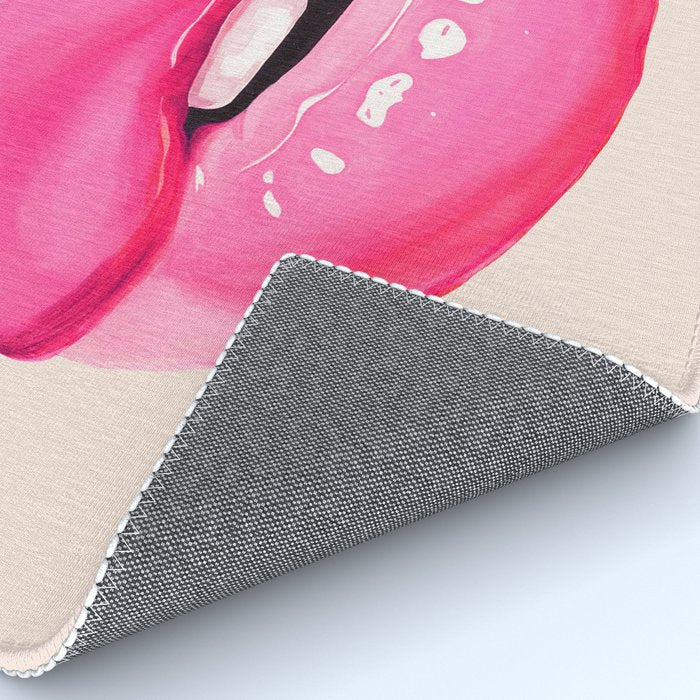 Fashion pink lips I Rug Gallery Image 4