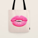 Fashion pink lips I Tote Bag Gallery Image 1