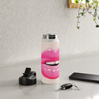 Fashion pink lips I Water Bottle Gallery Image 4
