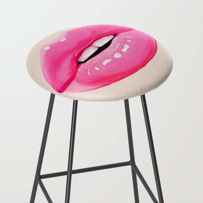 Fashion pink lips I Stool Gallery Image 2
