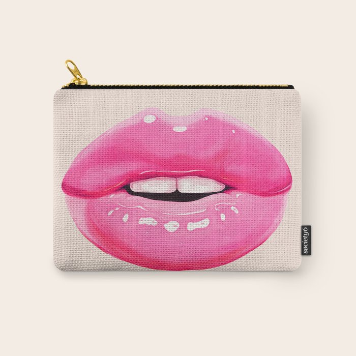 Fashion pink lips I Carry All Pouch Gallery Image 1
